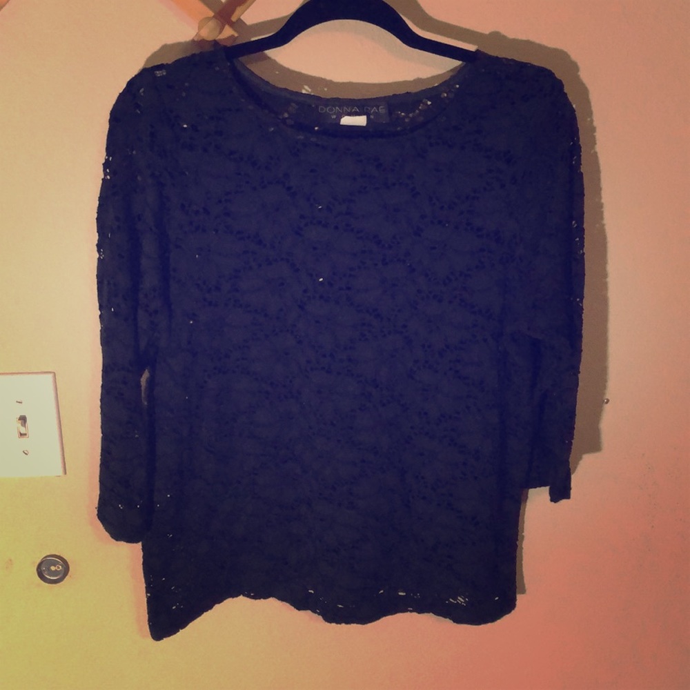 Donna Rae woman black blouse